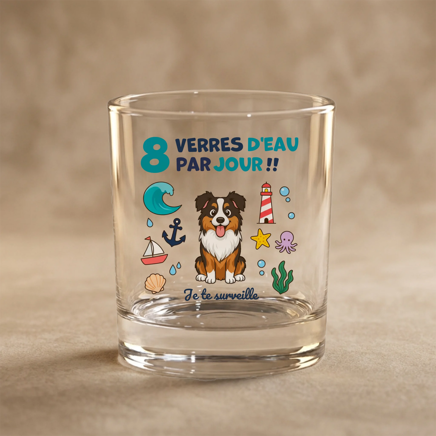 Verre : "8 verres d'eau"