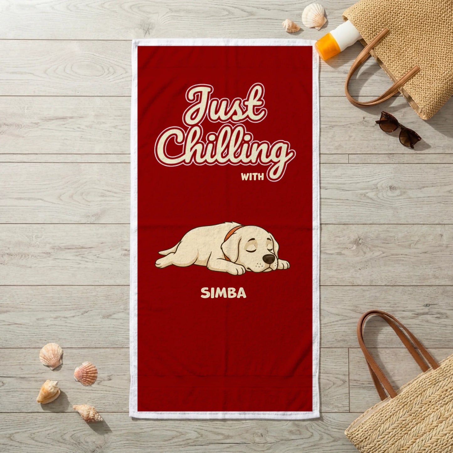 Serviette de plage simple