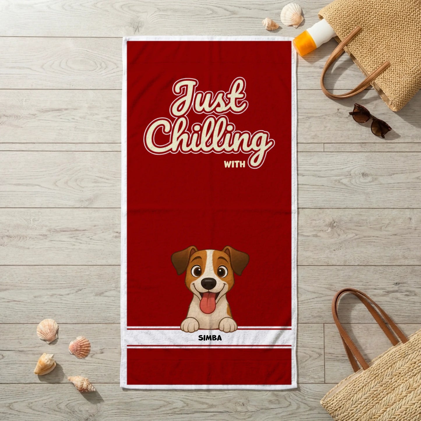 Serviette de plage "Just Chilling #3"