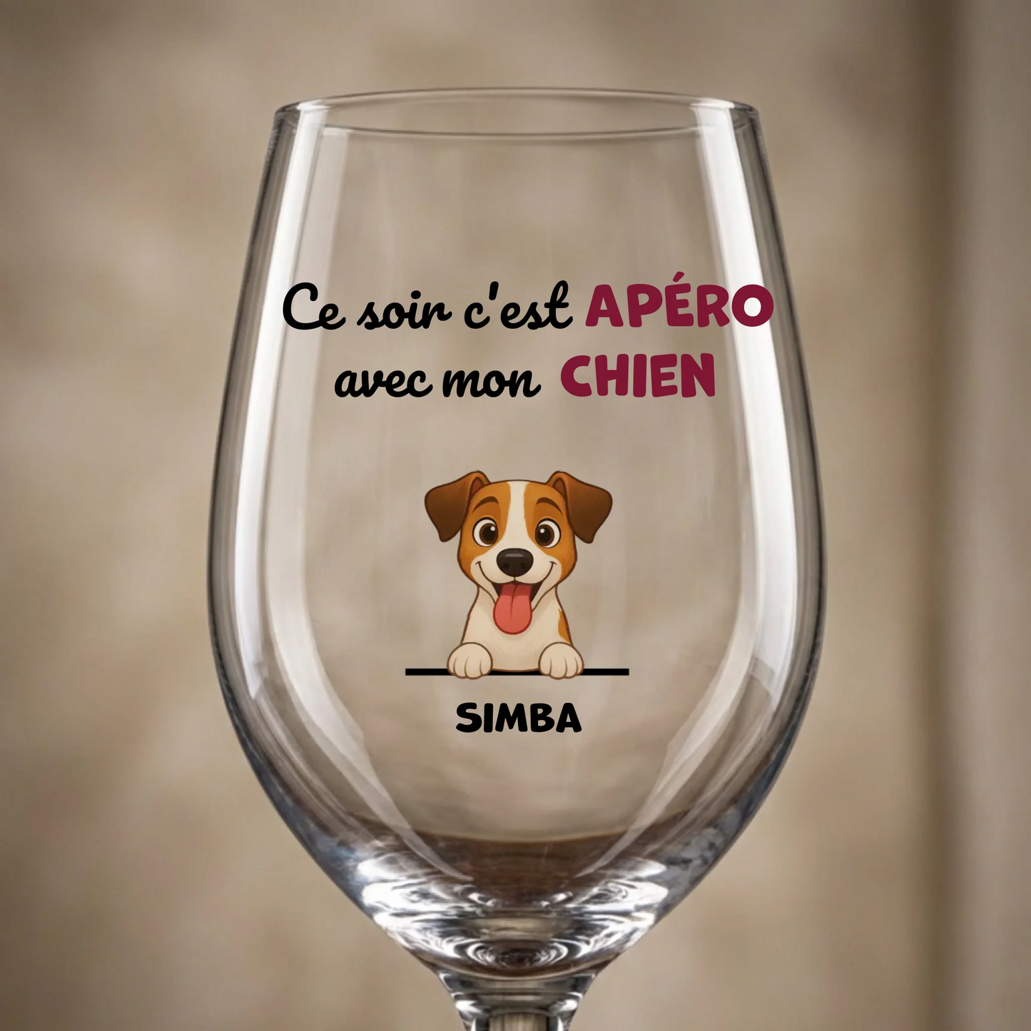 Verre à vin : Ce soir c'est apéro