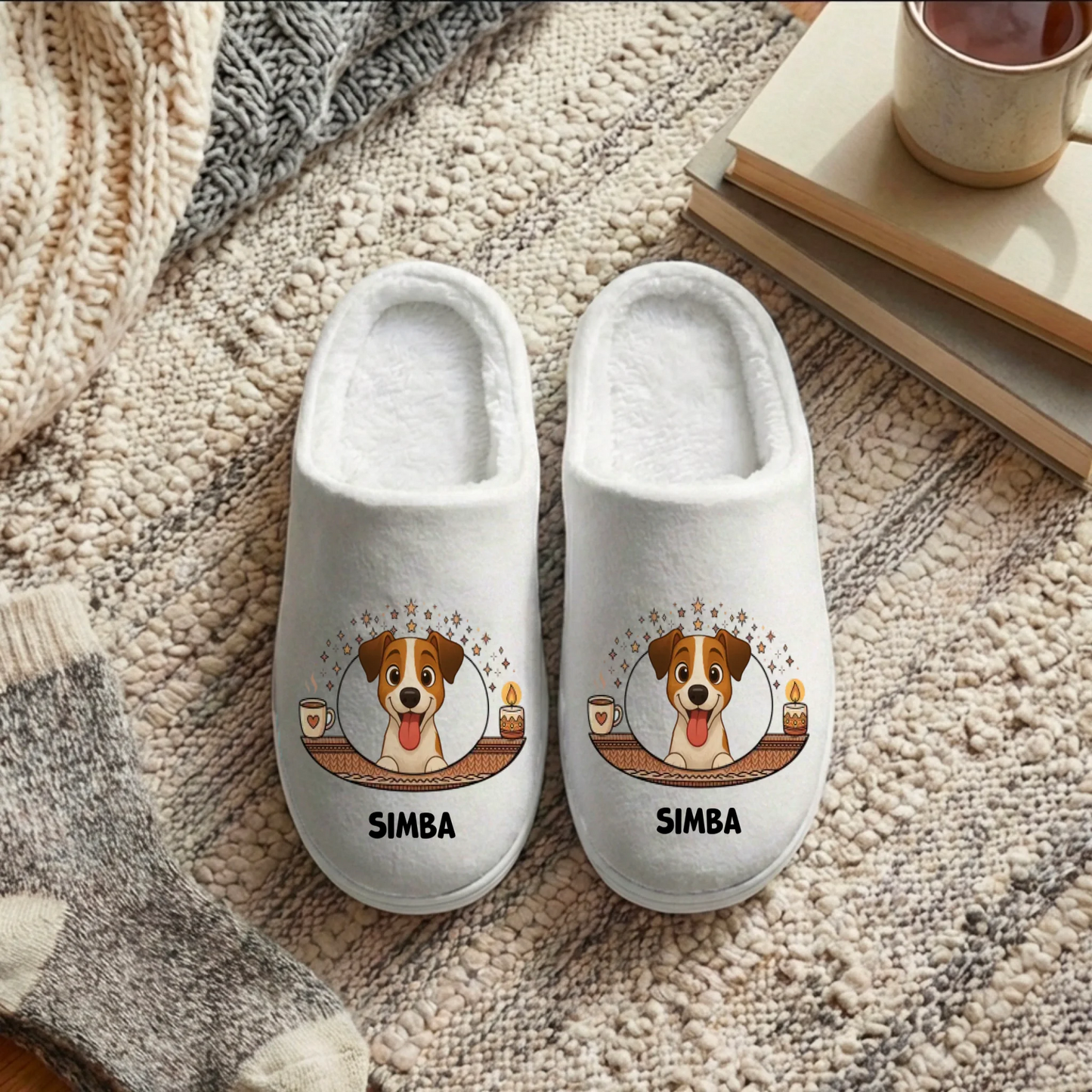 Pantoufles : Nuit étoilée