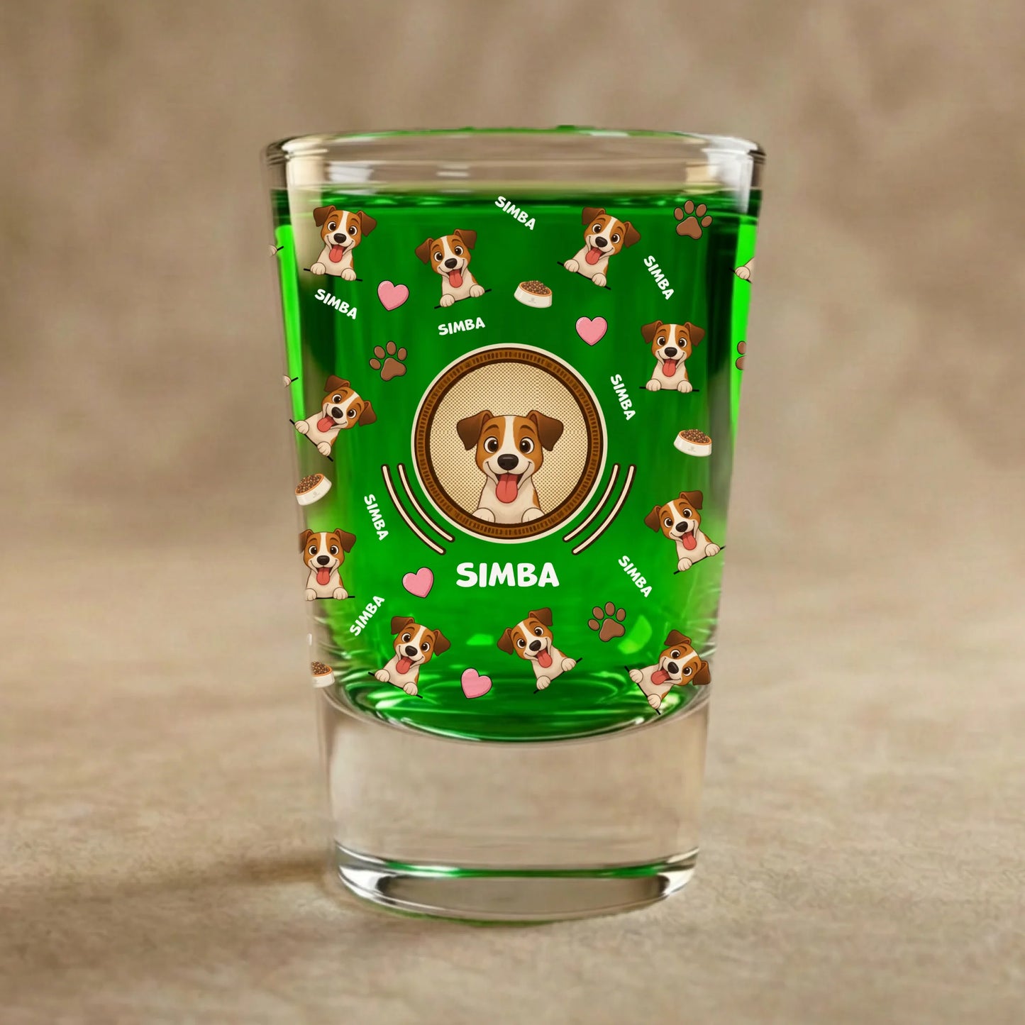 Verre à shot : "Mosaïque"