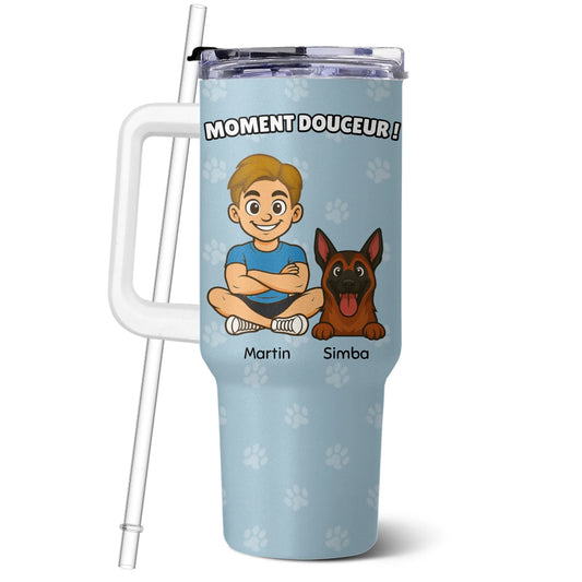 Customizable 1.2L Insulated Tumbler with Handle