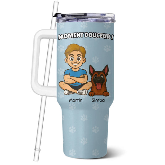 Customizable 1.2L Insulated Tumbler with Handle