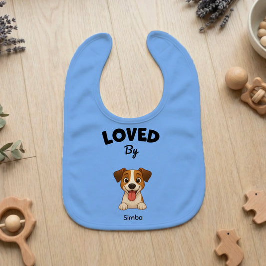 Bavoir personnalisé bébé - Loved by