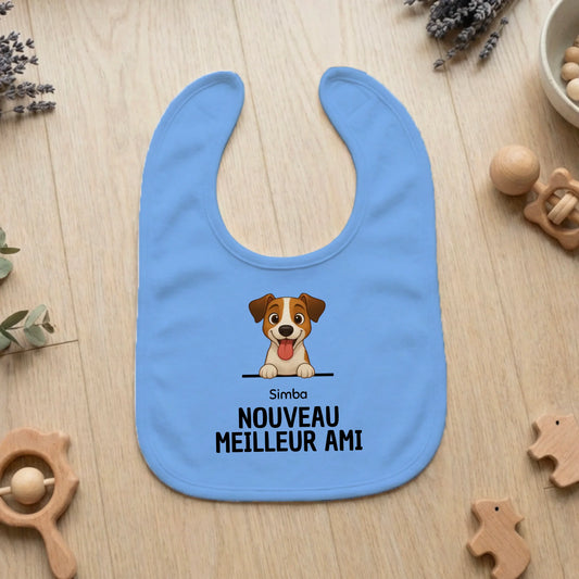 Bavoir personnalisé bébé - Nouveaux meilleur amis