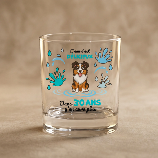 Verre : "L'eau c'est délicieux"