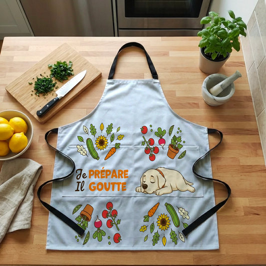 Tablier : "Je prépare..."