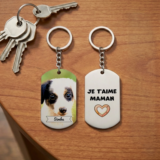 Porte-clés : Je t'aime (photo entière)