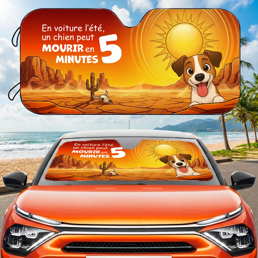 Pare-Soleil : Chien + Voiture = Danger