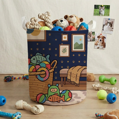 Panier à jouets : "Mes jouets, mon panier"