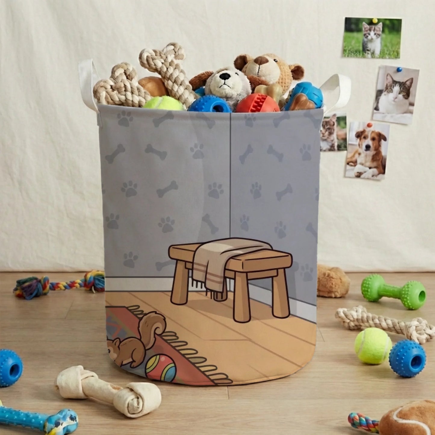 Panier à jouets : "C'est MON panier"