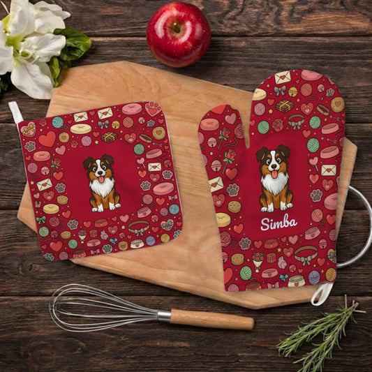 Gants de cuisine : "Mosaïques d'objets #3"